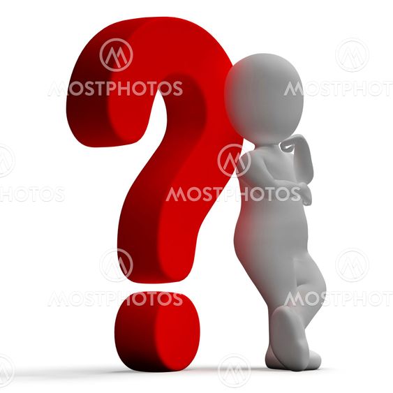 Question Marks And Man Showing Confusion Or Unsure