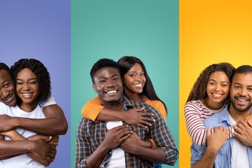 Celebrating love and joy with diverse couples for...