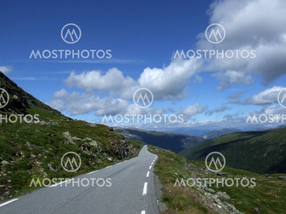 Snow Road in Norway