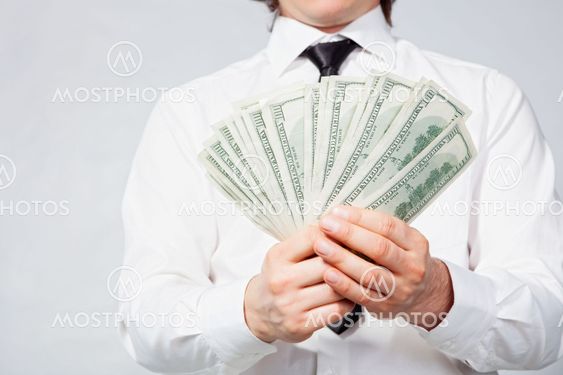 Dollars in hand