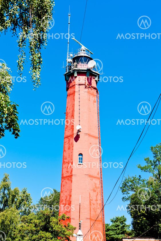 lighthouse Latia Morska in Hel, Pomerania, Poland