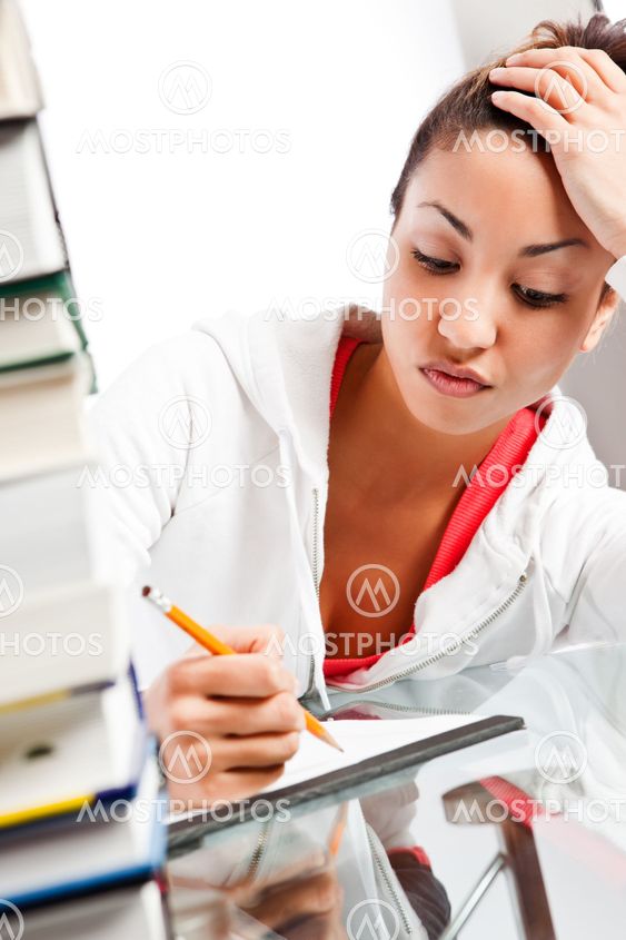 Beautiful college student