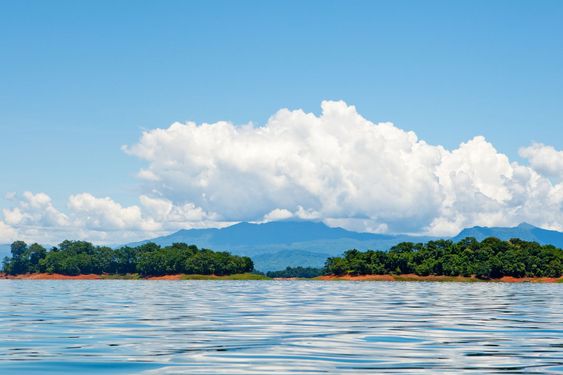 Nam Ngum reservoir in Laos