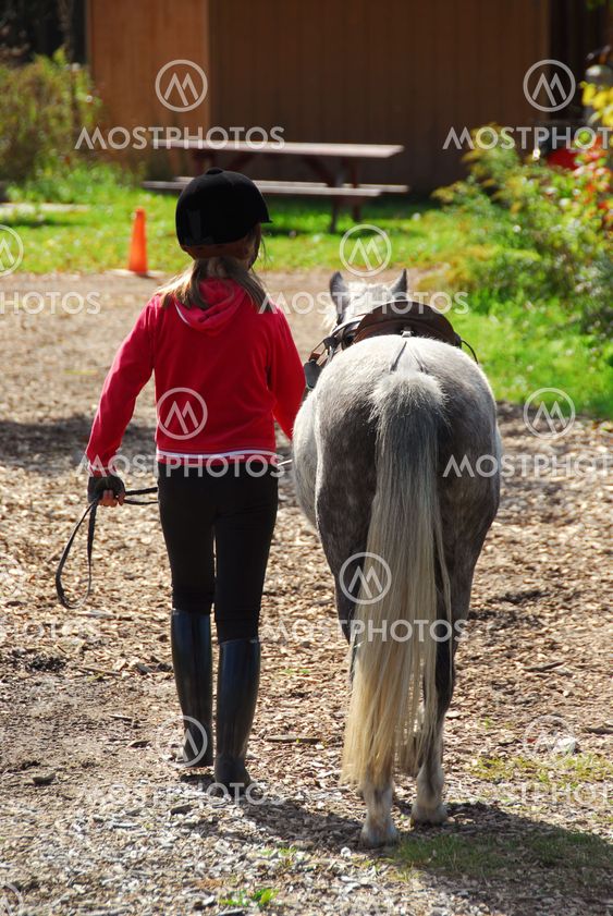 Girl and pony