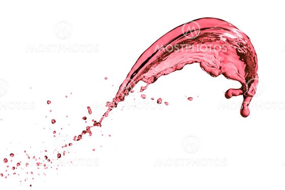 red wine splash