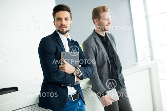 Young men in the office