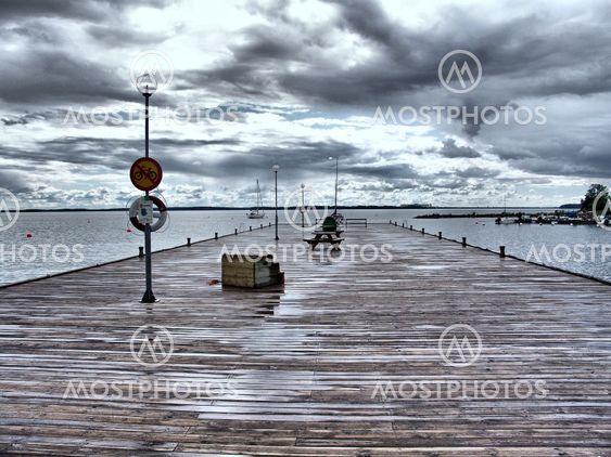 rain and Pier