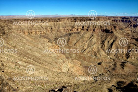 detail of the east side the fish river canyon south namibia africa