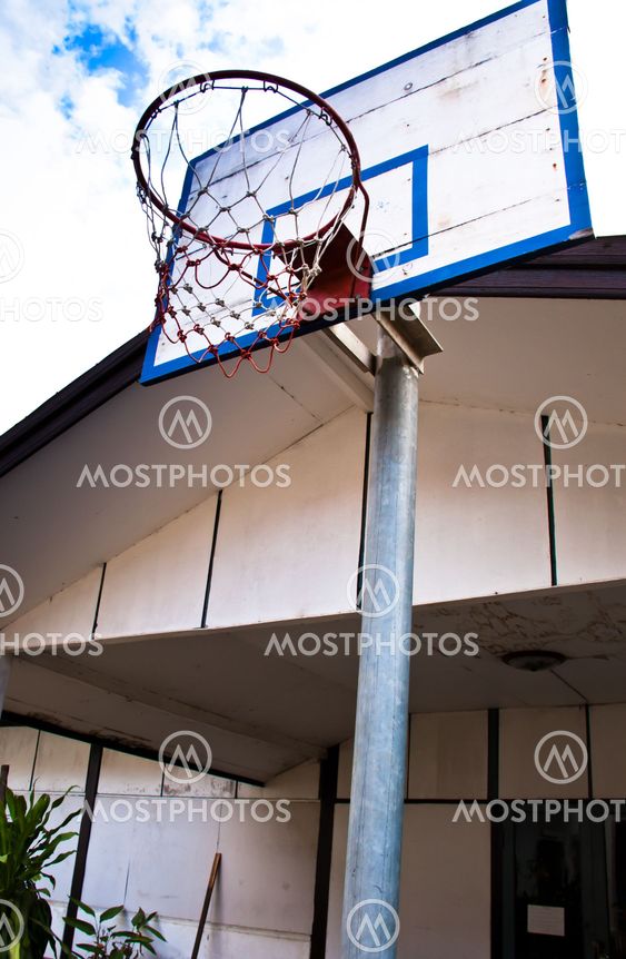 Basketball hoop.