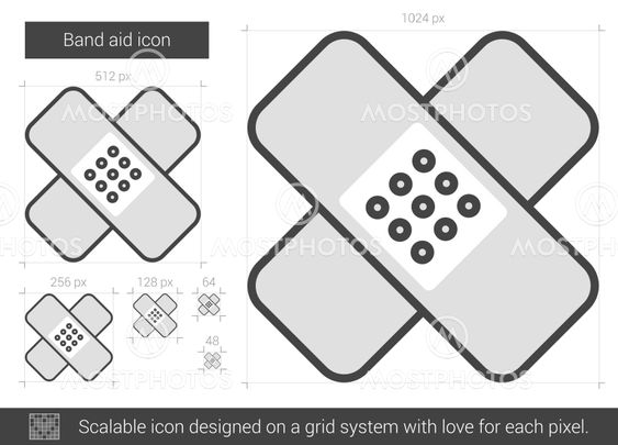 Band aid line icon.