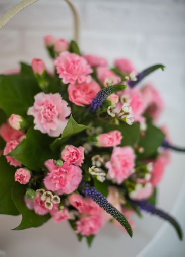 beautiful colourful blossoming flowers bouquet of fresh...