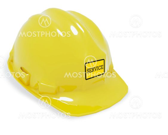 Safety helmet with service sign