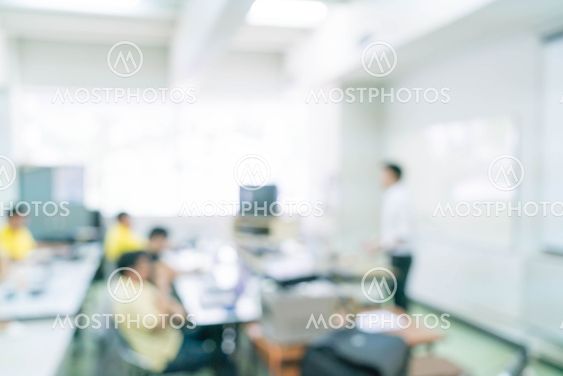 abstract blur people study or lecture or meeting or do...