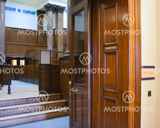 Very old courtroom (1854) at St Georges Hall, Liverpool,UK