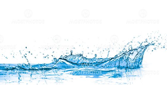 blue water splash