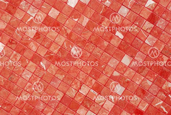 red tiles wall