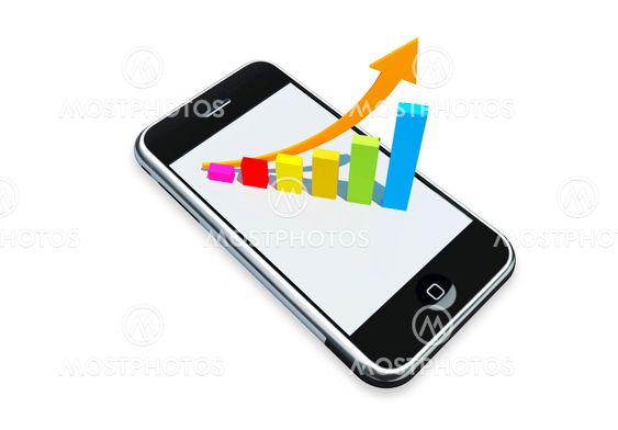 Chart on Mobile phone