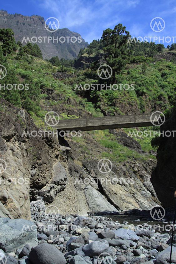 Volcano area on La Palma