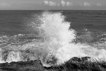 Powerful waves on coast of Ireland