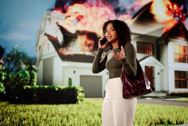 Natural Wildfire Fire Disaster. Home Insurance