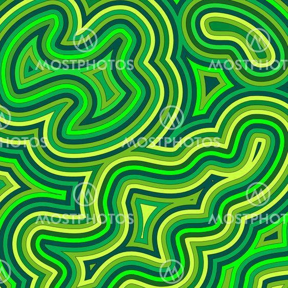 Swirly Shades of Green