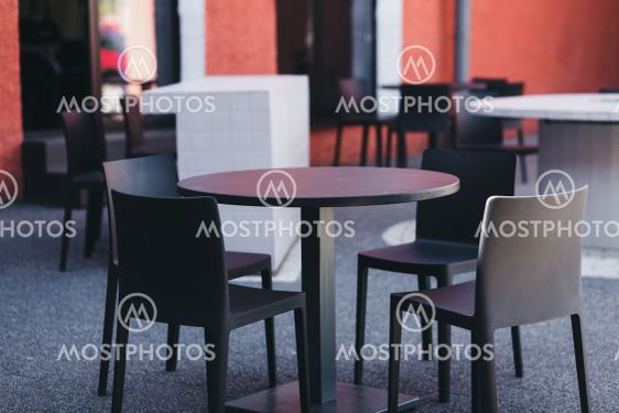 small outdoor summer cafes