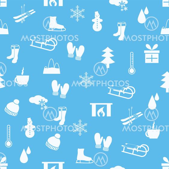 winter seamless pattern