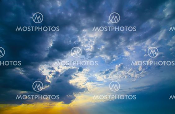 beautiful bright sunset