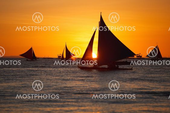 Sunset at ocean