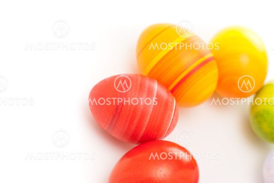 Rainbow Easter eggs