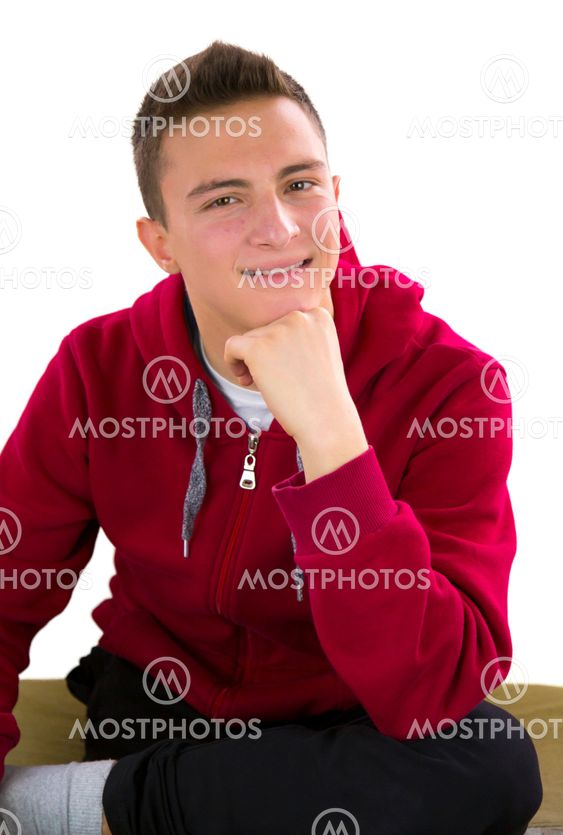 Portrait of young teenage boy