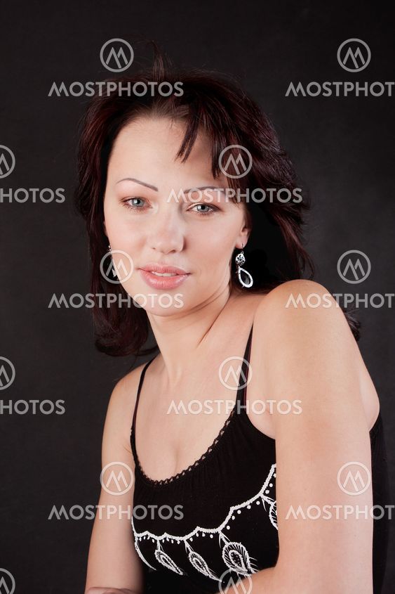 Portrait of a brunette