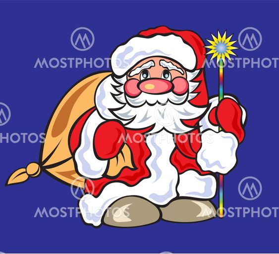 Santa Claus with sac