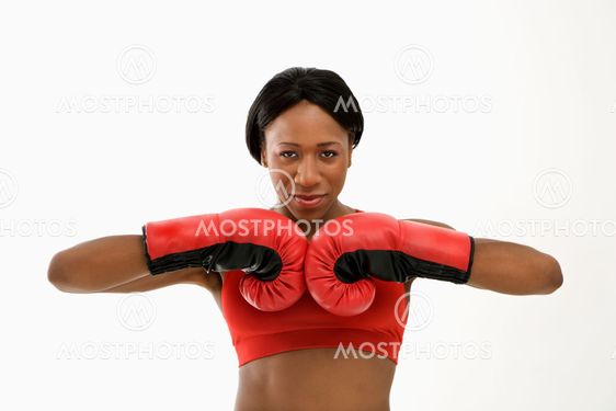 Woman boxer.