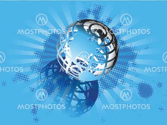blue and globe