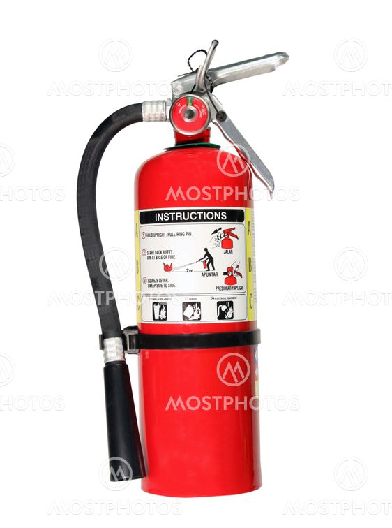 fire extinguisher with path