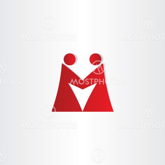 female businesswoman shaking hands letter m icon