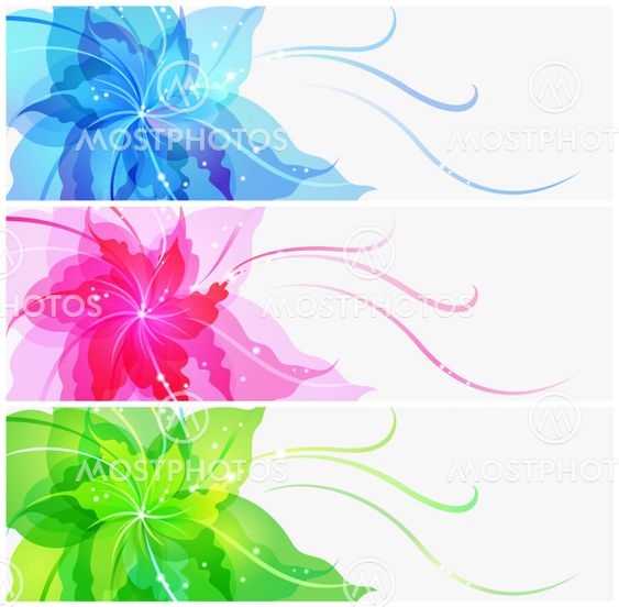 Triple EPS10 colorful flower background