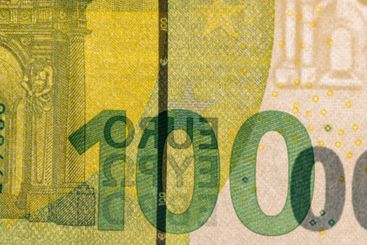 European cash paper money worth one hundred euros