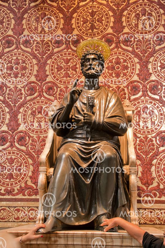 San Peter statue in Basilica. Vatican. Rome. Italy