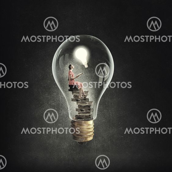 inside light bulb by