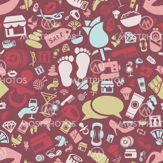 women seamless pattern
