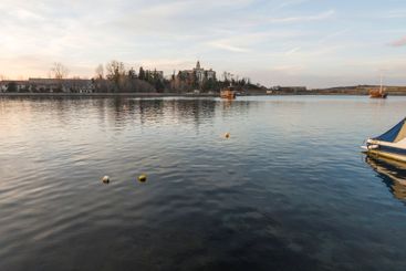 Sunset view of the port of Sozopol, Bulgaria