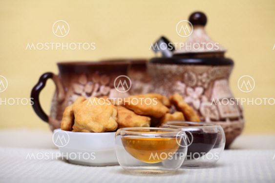 Cheese cookies with honey and milk