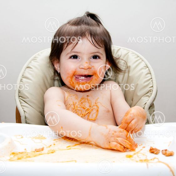 Happy fun messy eater