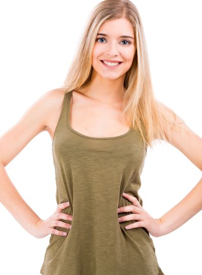 Beautiful woman smiling