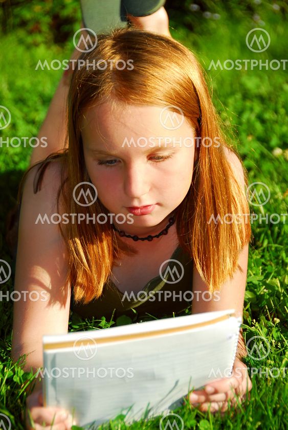 Girl grass