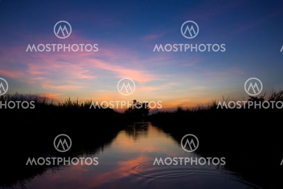 morning time with Sunrise at the River