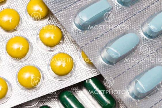 Colorful pills