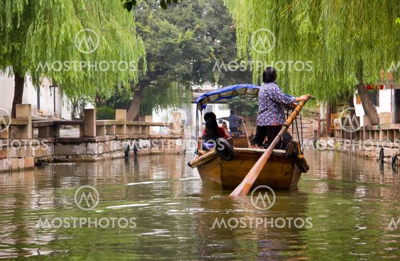 Gondola at Zhouzhuang